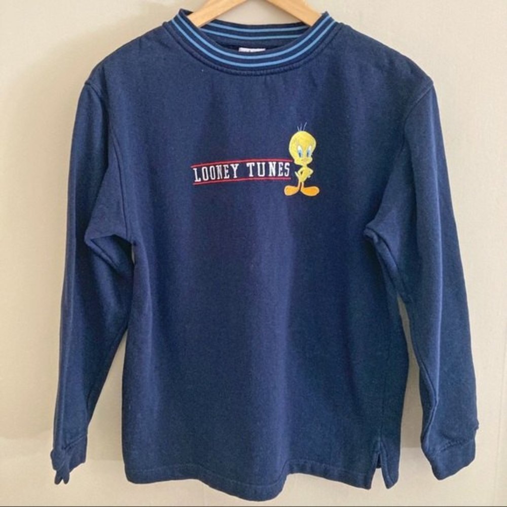 Vintage Navy Looney Tunes Tweety Sweatshirt